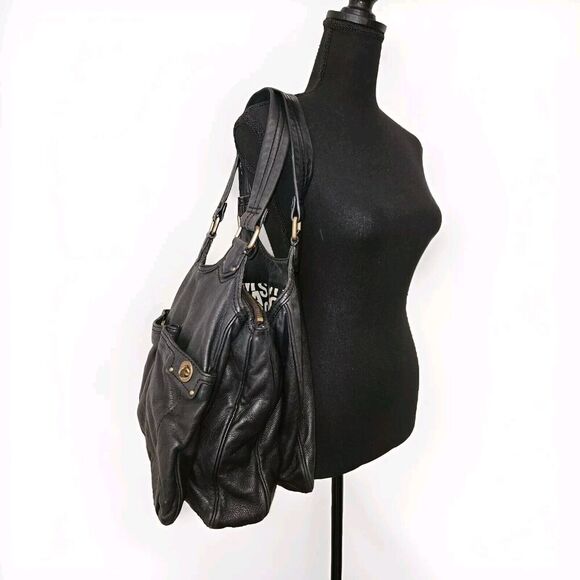 MARC BY MARC JACOBS Hobo Totally Turnlock Shoulder Bag Black 13x13x8 - Picture 2 of 15